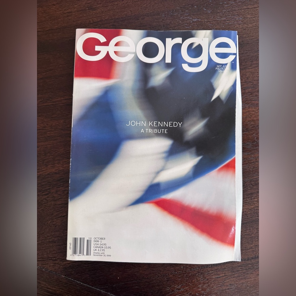 Vintage October 1999 George Magazine A Tribute to JFK Kennedy Family